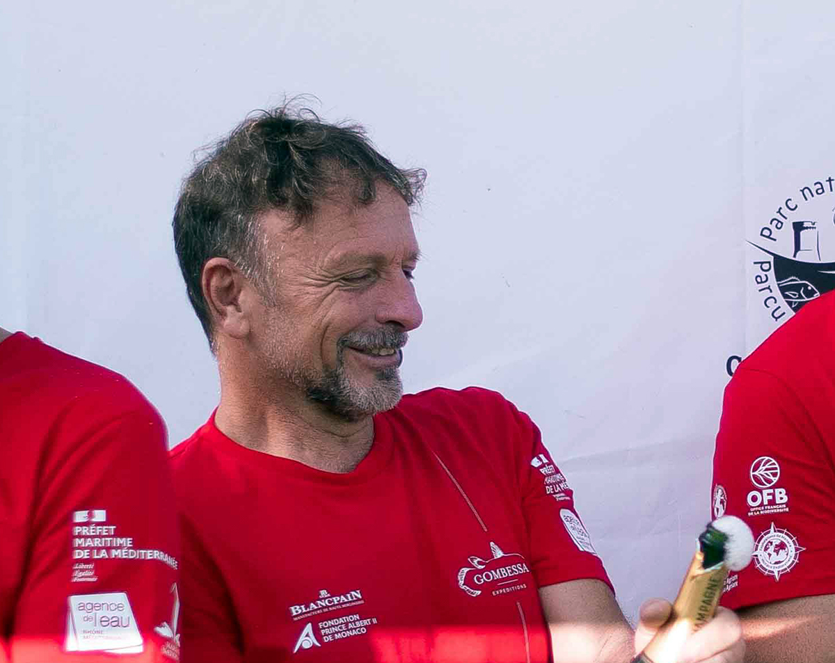 Roberto Rinaldi, aquanaut of the Gombessa 6 expedition. Monaco, 20 July 2021.