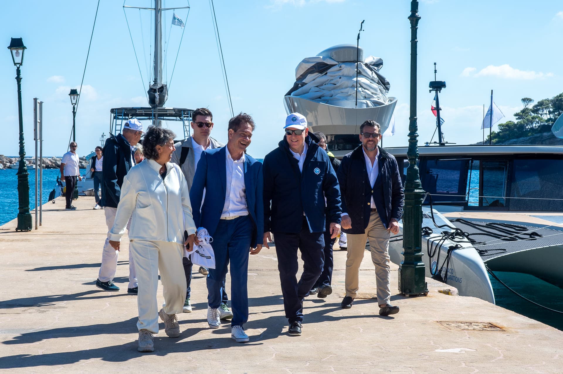 Prince Albert II de Monaco a rejoint Alonissos à bord de MODX 70-01