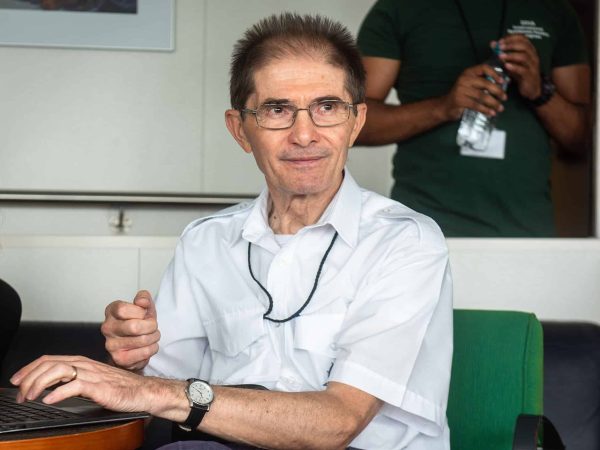 Gilles Bessero à bord du S.A. Agulhas II lors de la mission en océan Indien 2022©Nicolas Mathys. Zeppelin/MonacoExplorations