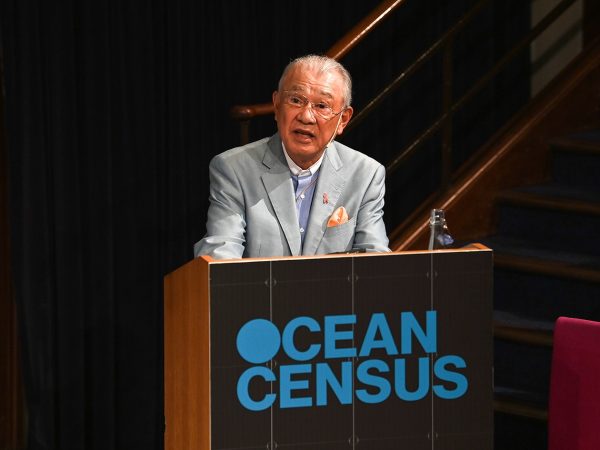 Ocean Census Laucnh, Yohei Sasakawa, Chairman of the Nippon Foundation Ocean Census Laucnh, Yohei Sasakawa, Chairman of the Nippon Foundation
