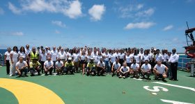 The participants of the Saya de Malha leg 2. 21_11_2022©Nicolas Mathys_Zeppelin_MonacoExplorations