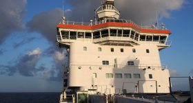 S.A. Agulhas II. Bridge seen from the bow. Aldabra 19_10_2022©Didier Théron_MonacoExplorations